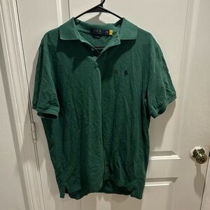 Green polo. Never worn. Large